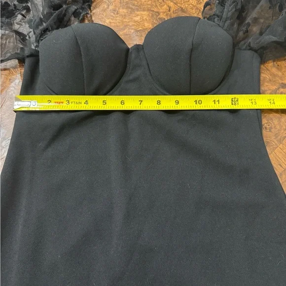 Windsor Black Sheath Dress with Bishop Sleeves - Picture 10 of 10